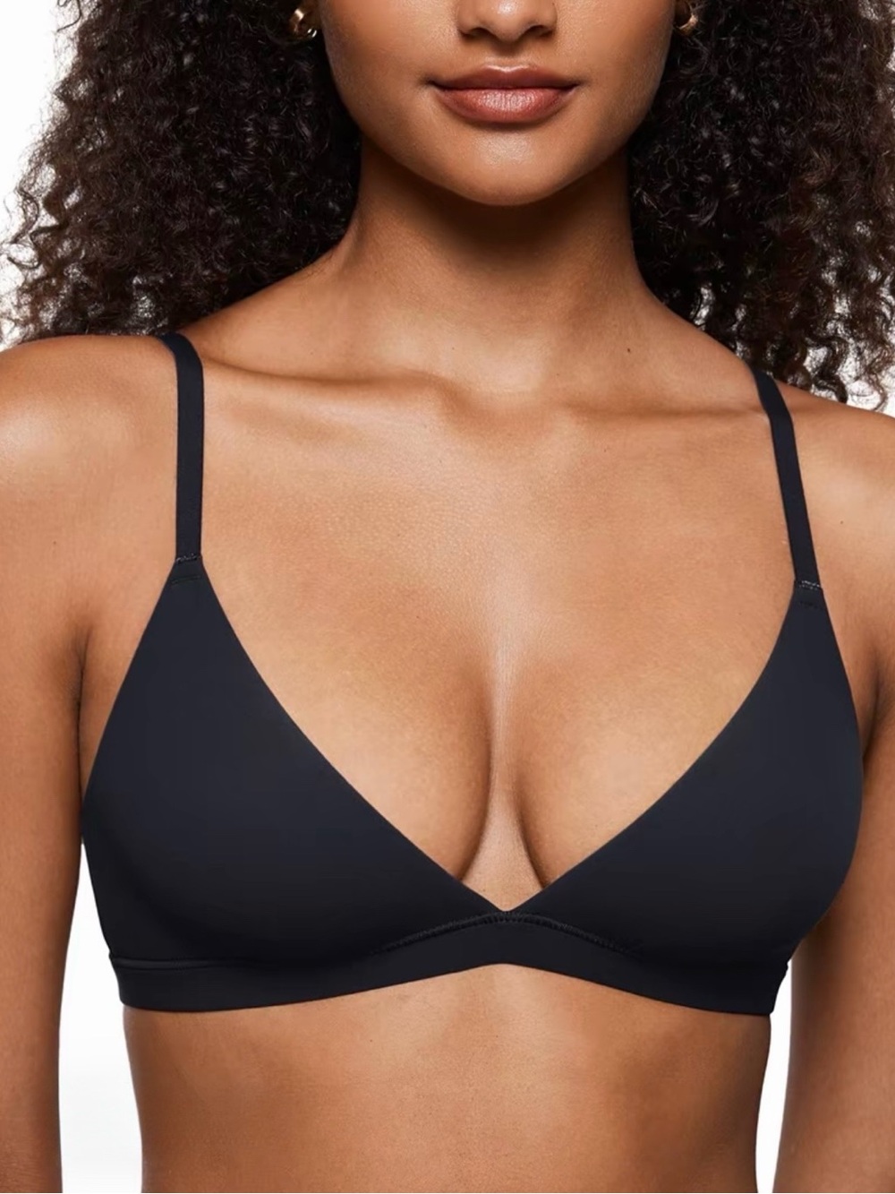 INLYRIC Women’s Inbarely Triangle Bralette in Black